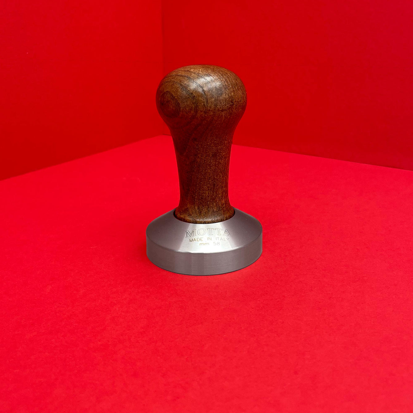 La Motta Tamper 58 mm - Brown Wood