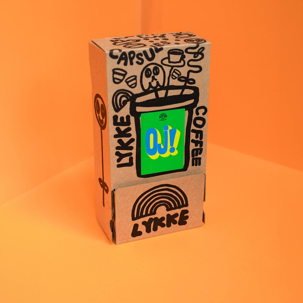 SUSTAINABLE COFFEE CAPSULE DISPENSER - 100P - Oj! - Lykke Kaffegårdar