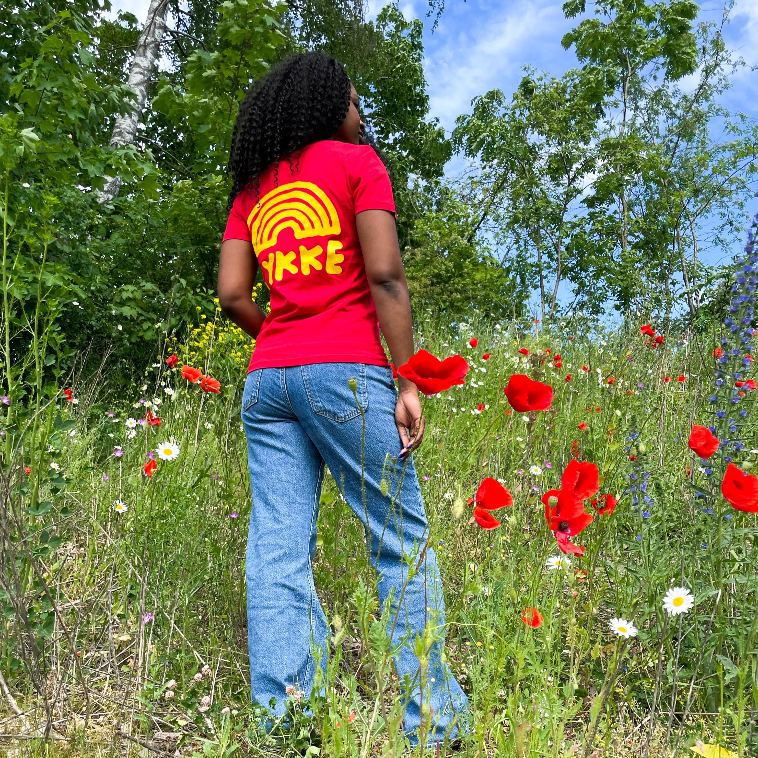 Lykke Red Peace Cat T-shirt