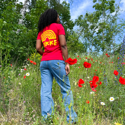 Lykke Red Peace Cat T-shirt
