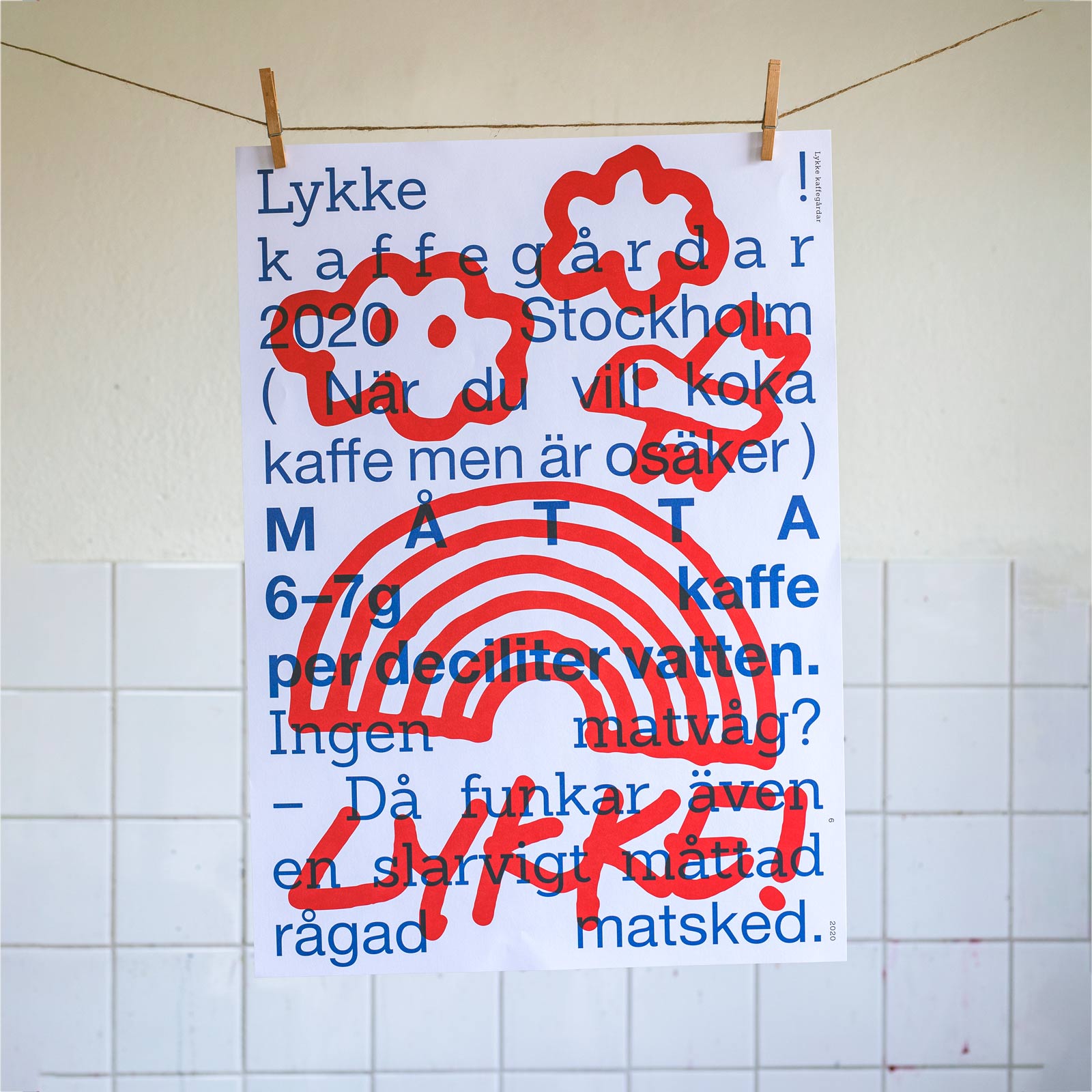 Brew guide print - Lykke Kaffegårdar