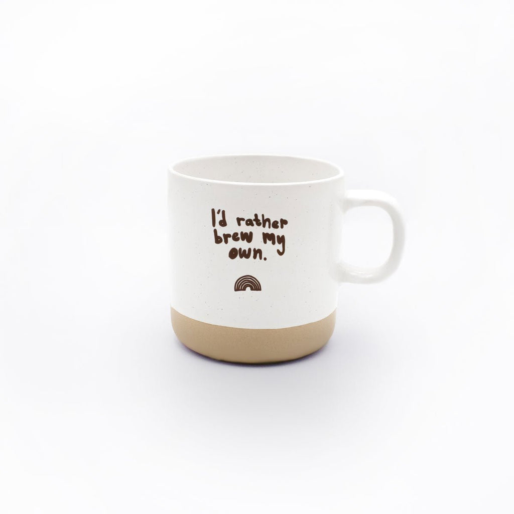 Ceramic Coffee Cup - I'd rather brew my own - Lykke Kaffegårdar